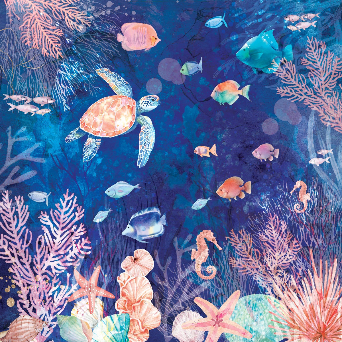 Crafters Companion ENCHANTED OCEAN Signature Collection 12X12" Paper Pad 36 Sheets