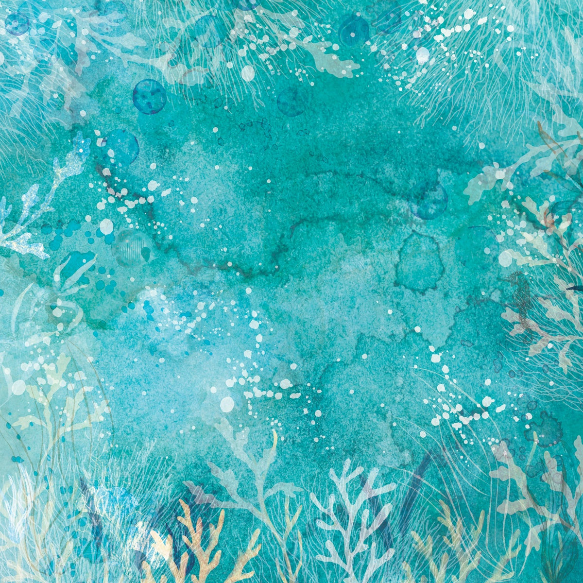 Crafters Companion ENCHANTED OCEAN Signature Collection 12X12" Paper Pad 36 Sheets
