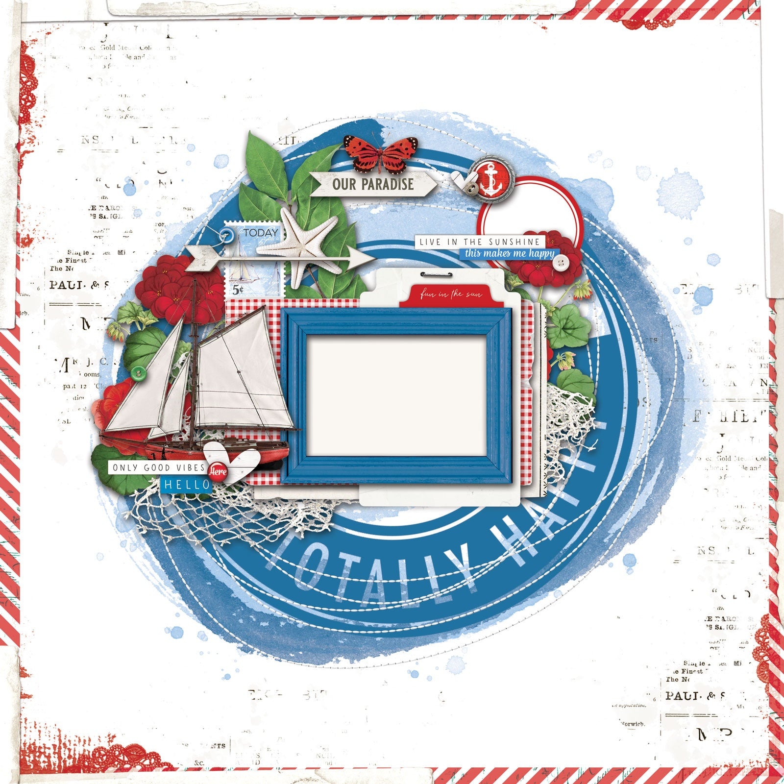 49 and Market SUMMER PORCH Page Kit