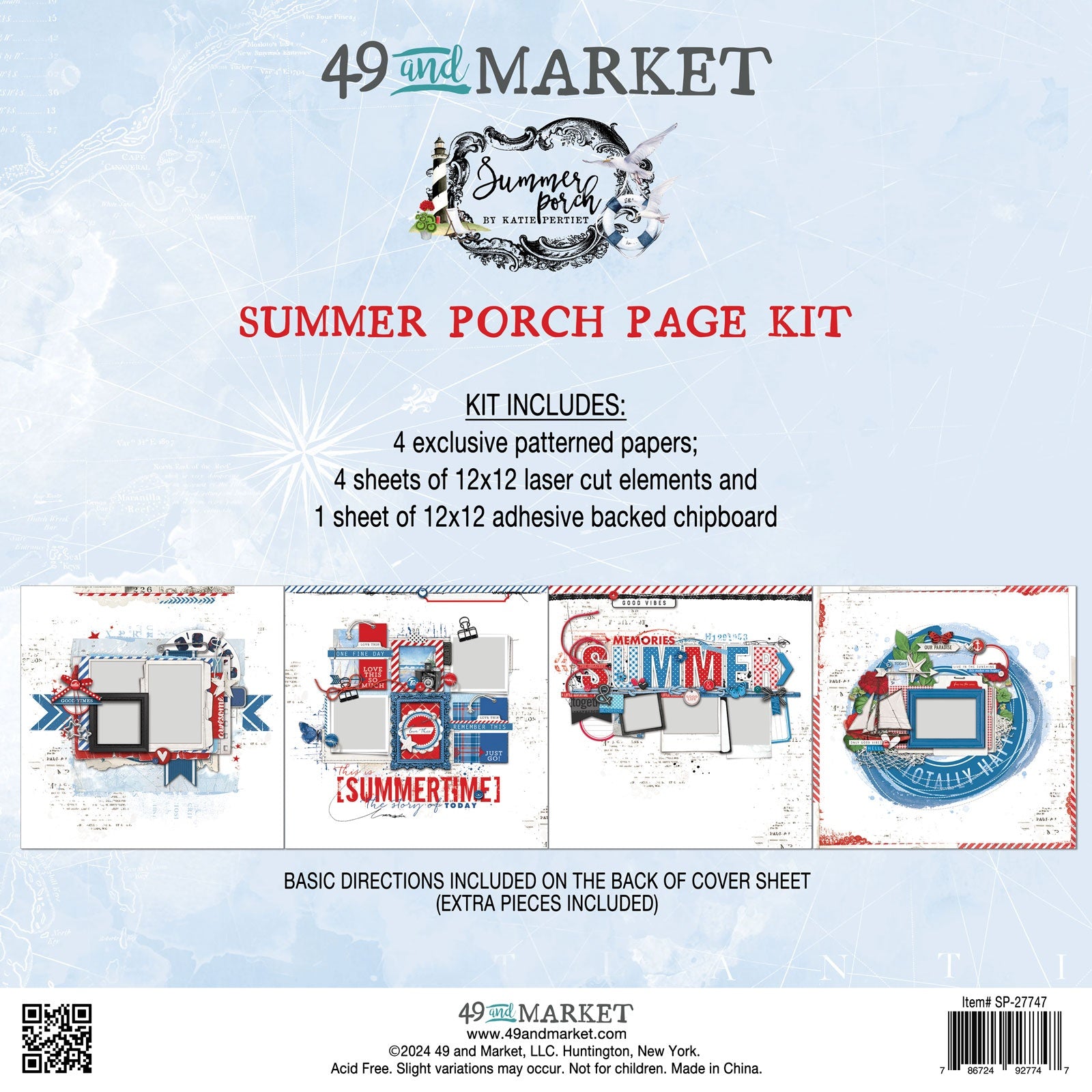 49 and Market SUMMER PORCH Page Kit