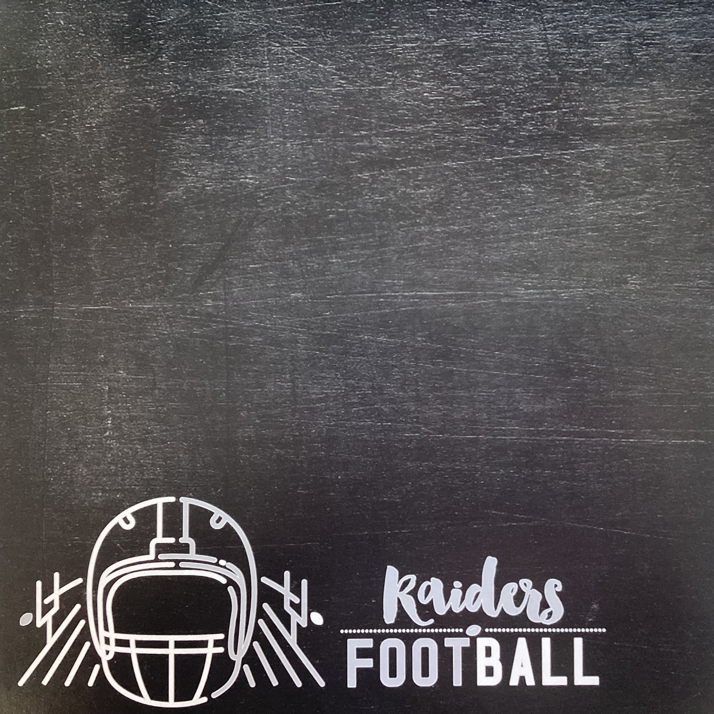 Scrapbooksrus RAIDERS FOOTBALL 12"X12" Scrapbook Paper Kit 12 Sheets