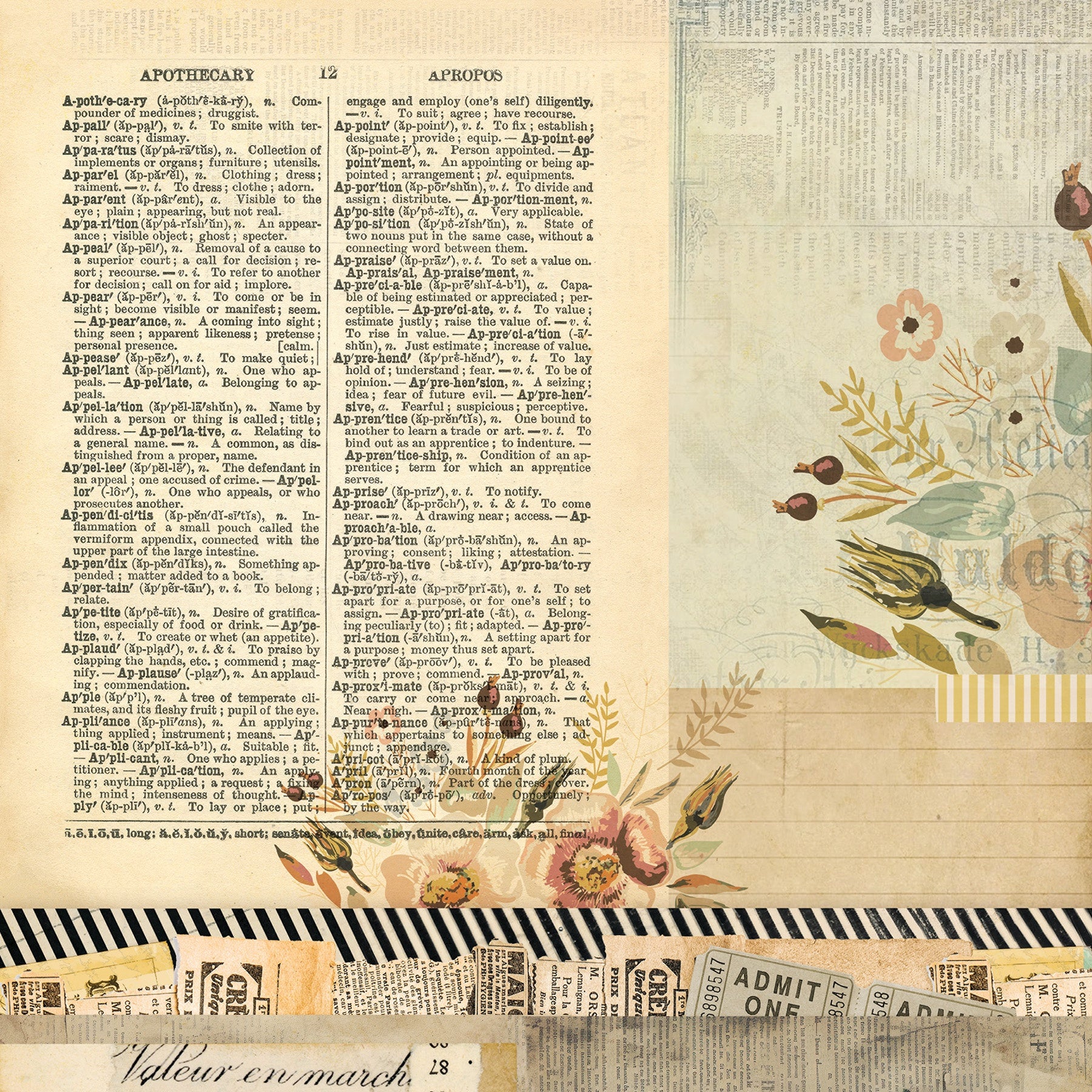 Photoplay EVERYDAY JUNQUE 12X12 Scrapbook Paper