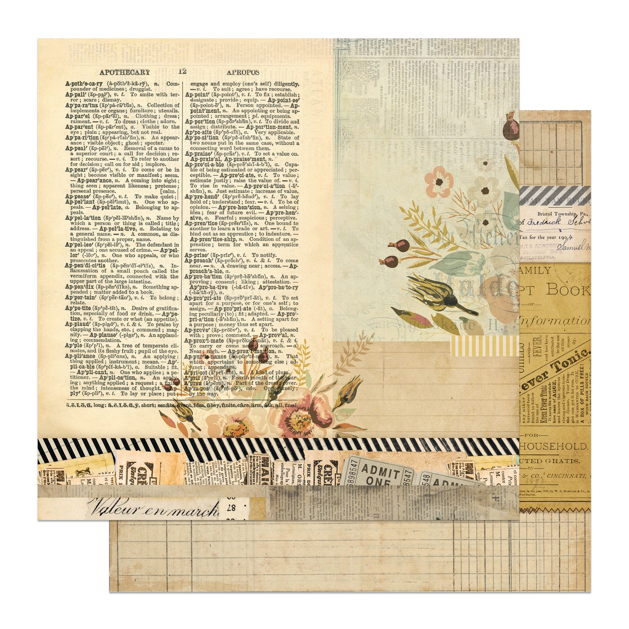 Photoplay EVERYDAY JUNQUE 12X12 Scrapbook Paper