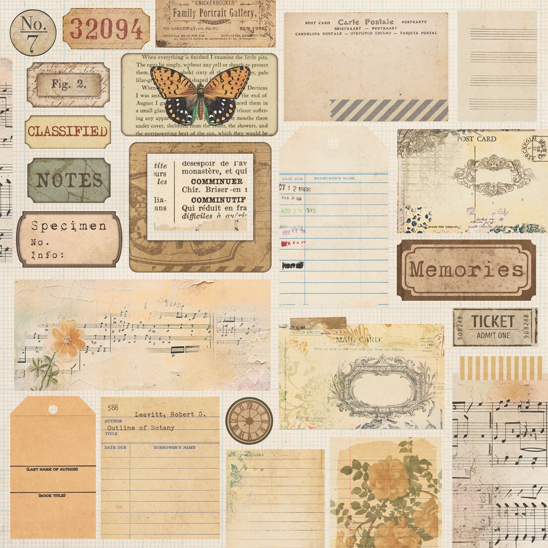 Photoplay EVERYDAY JUNQUE 12X12 Scrapbook Paper