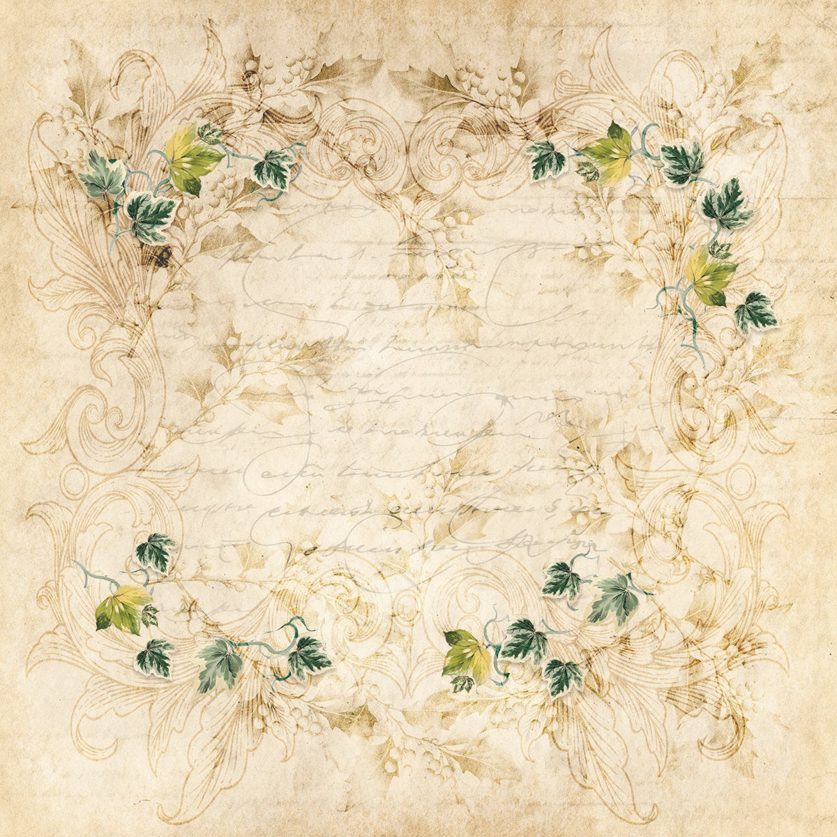 Crafters Companion HOLLY & IVY Collection 6X6" Paper Pad 36 Sheets