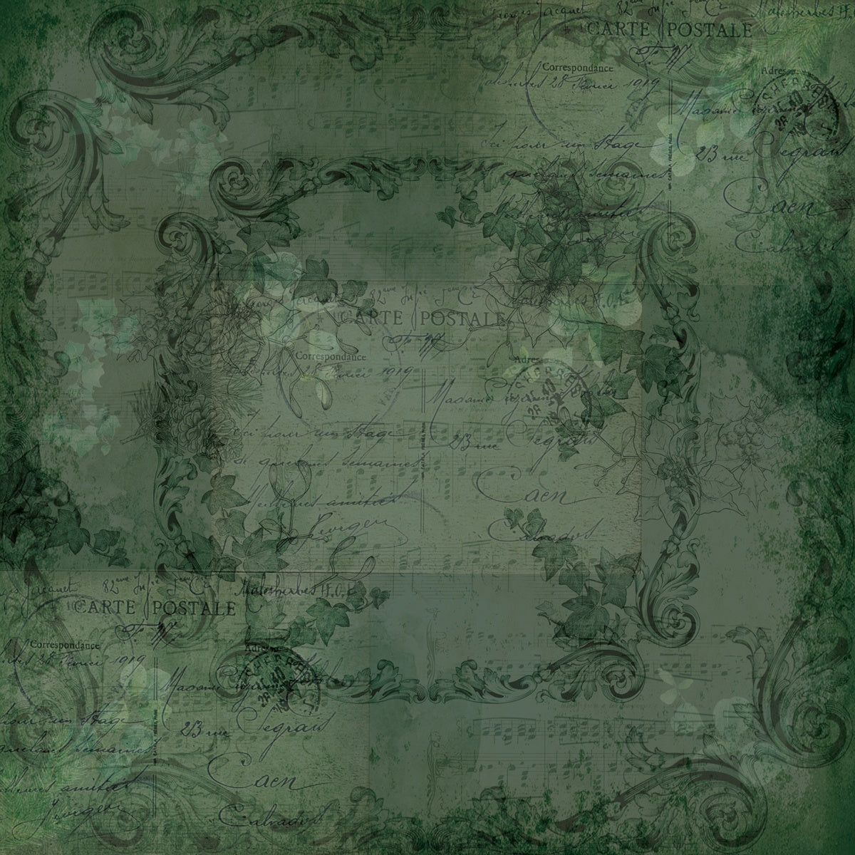 Crafters Companion HOLLY & IVY Collection 6X6" Paper Pad 36 Sheets