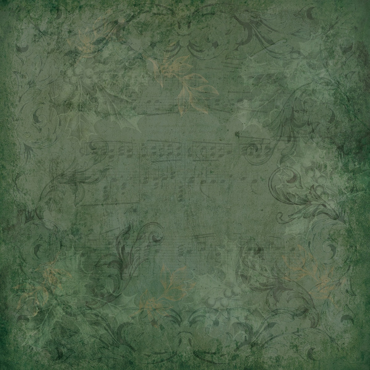 Crafter’s Companion HOLLY & IVY 12"X12" Nature’s Garden Paper Pad