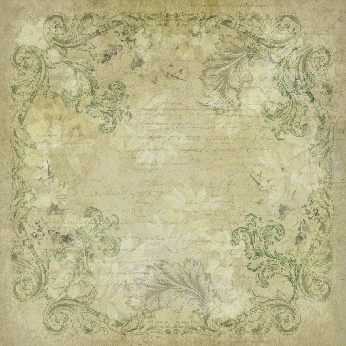 Crafter’s Companion HOLLY & IVY 12"X12" Nature’s Garden Paper Pad