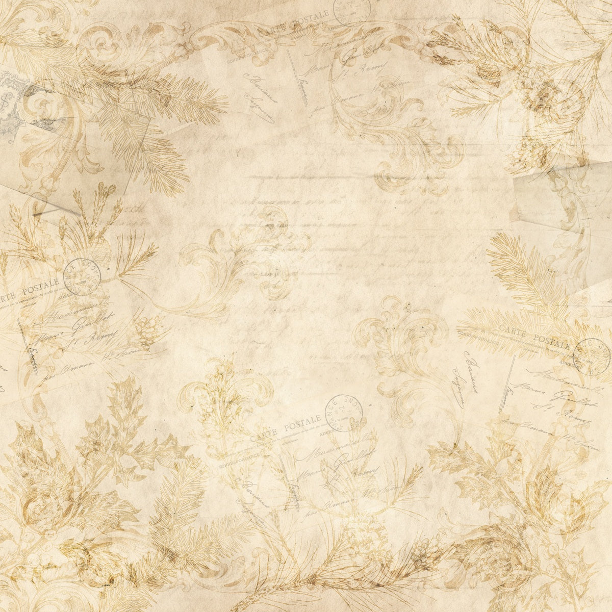 Crafter’s Companion HOLLY & IVY 12"X12" Nature’s Garden Paper Pad