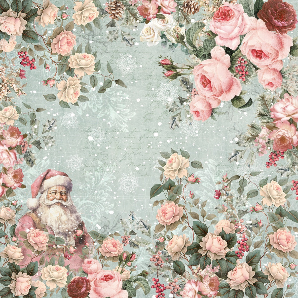 Crafter’s Companion CHRISTMAS ROSE 12"X12" Signature Collection Paper Pad