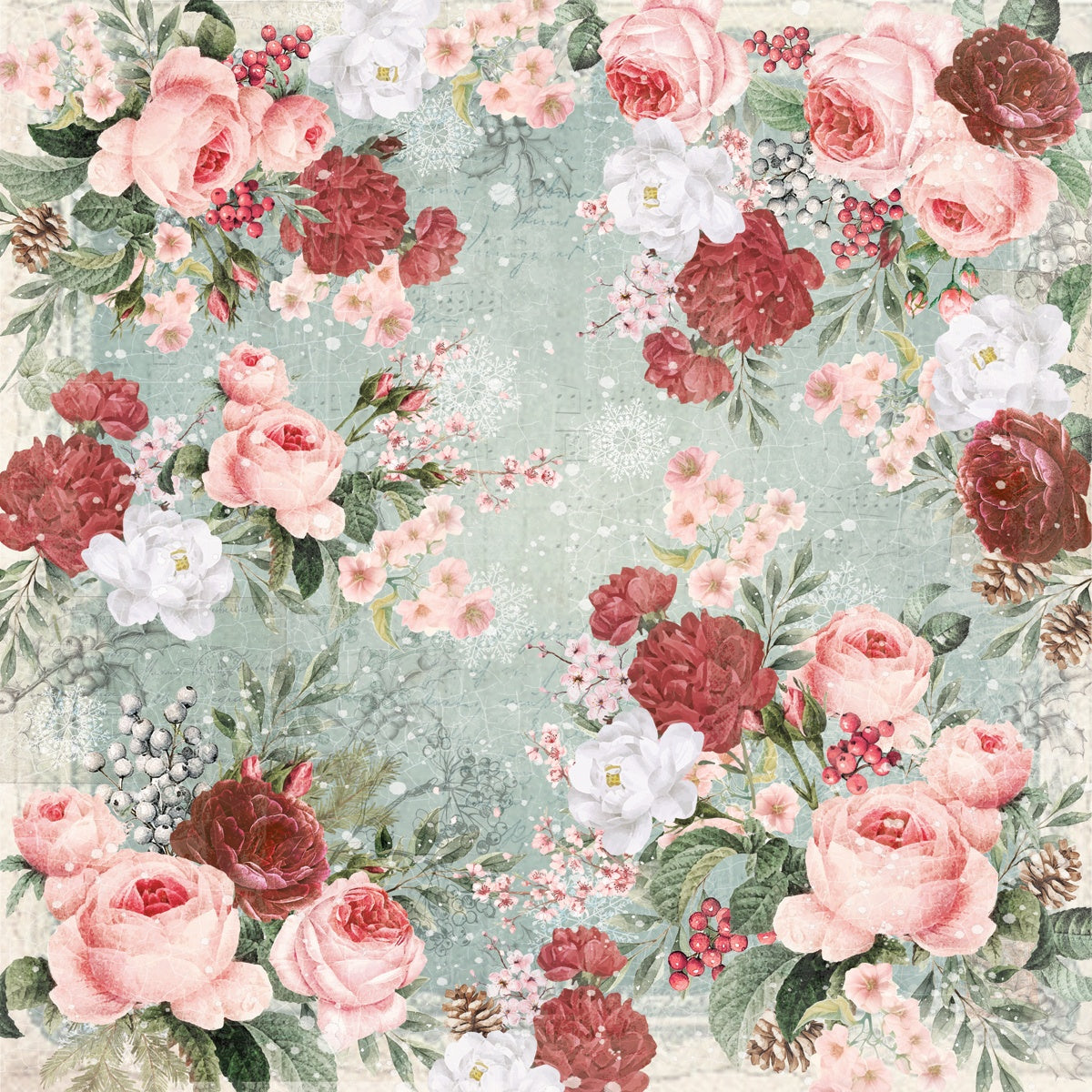 Crafter’s Companion CHRISTMAS ROSE 12"X12" Signature Collection Paper Pad