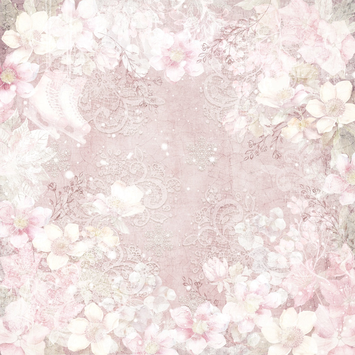 Crafter’s Companion CHRISTMAS ROSE 12"X12" Signature Collection Paper Pad