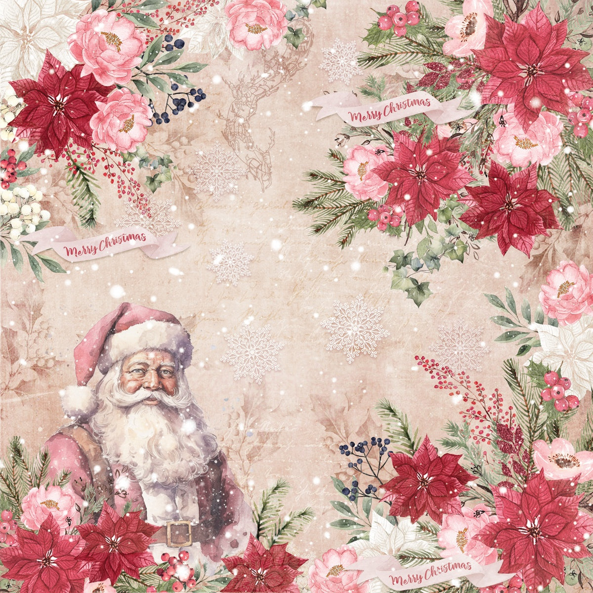 Crafter’s Companion CHRISTMAS ROSE 12"X12" Signature Collection Paper Pad