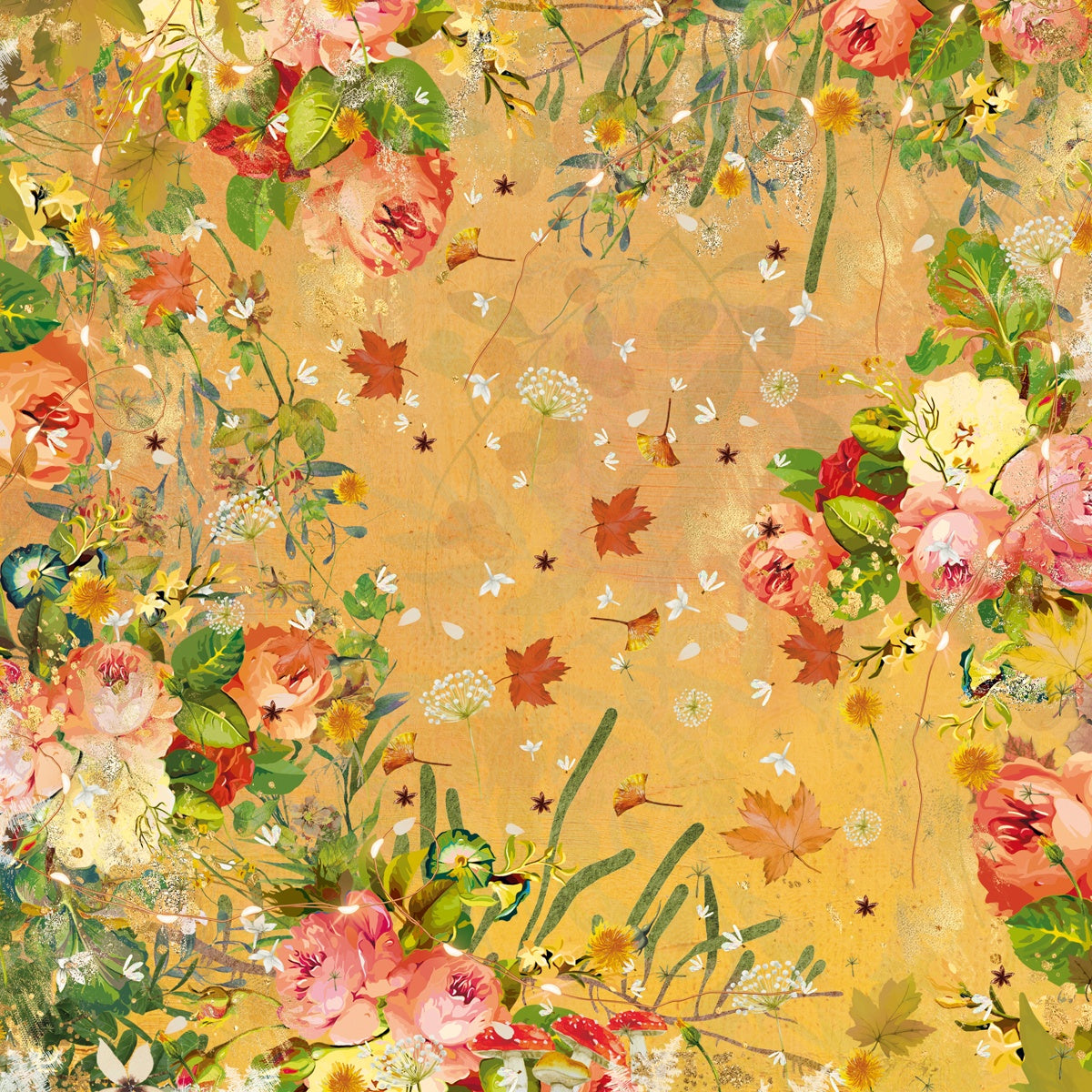 Crafter’s Companion THANKFUL & BLESSED 12"X12" Nature’s Garden Paper Pad