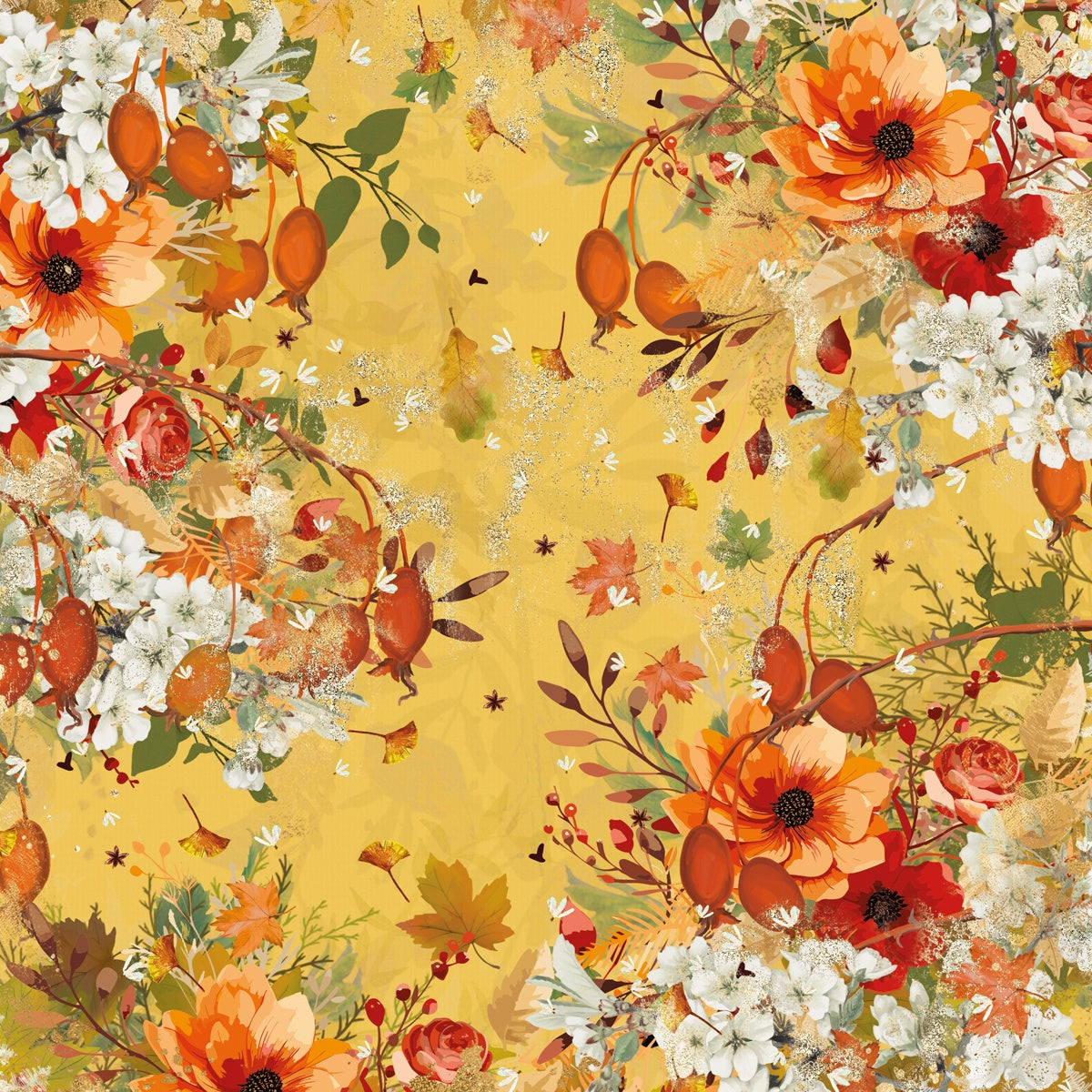 Crafter’s Companion THANKFUL & BLESSED 12"X12" Nature’s Garden Paper Pad