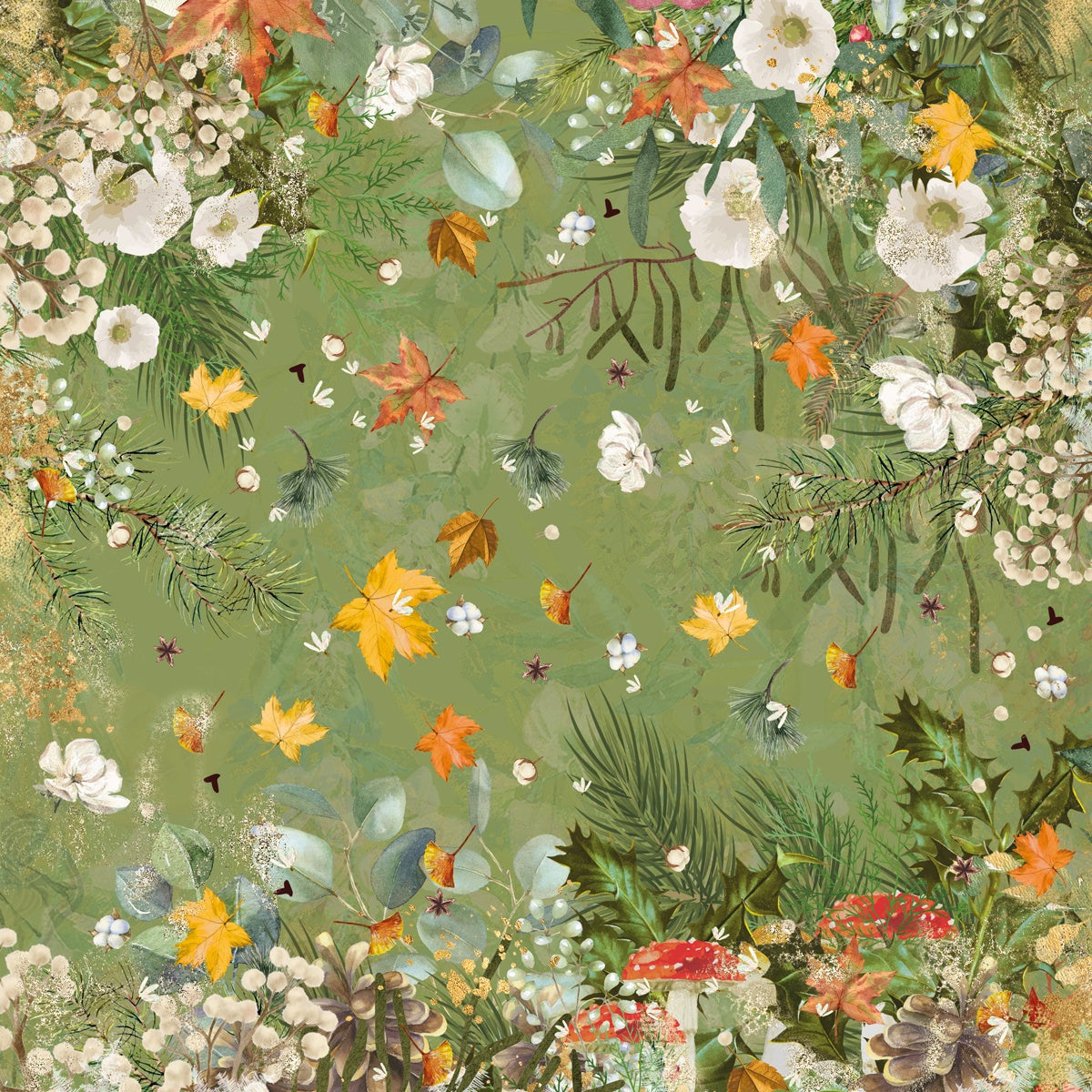 Crafter’s Companion THANKFUL & BLESSED 12"X12" Nature’s Garden Paper Pad