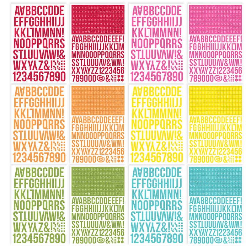 Simple Stories ColorVibe BRIGHTS Alpha Sticker Book