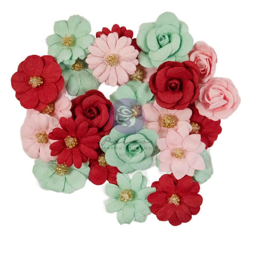 Prima Farm Sweet Farm 25 & PEPPERMINT Flowers 24pc