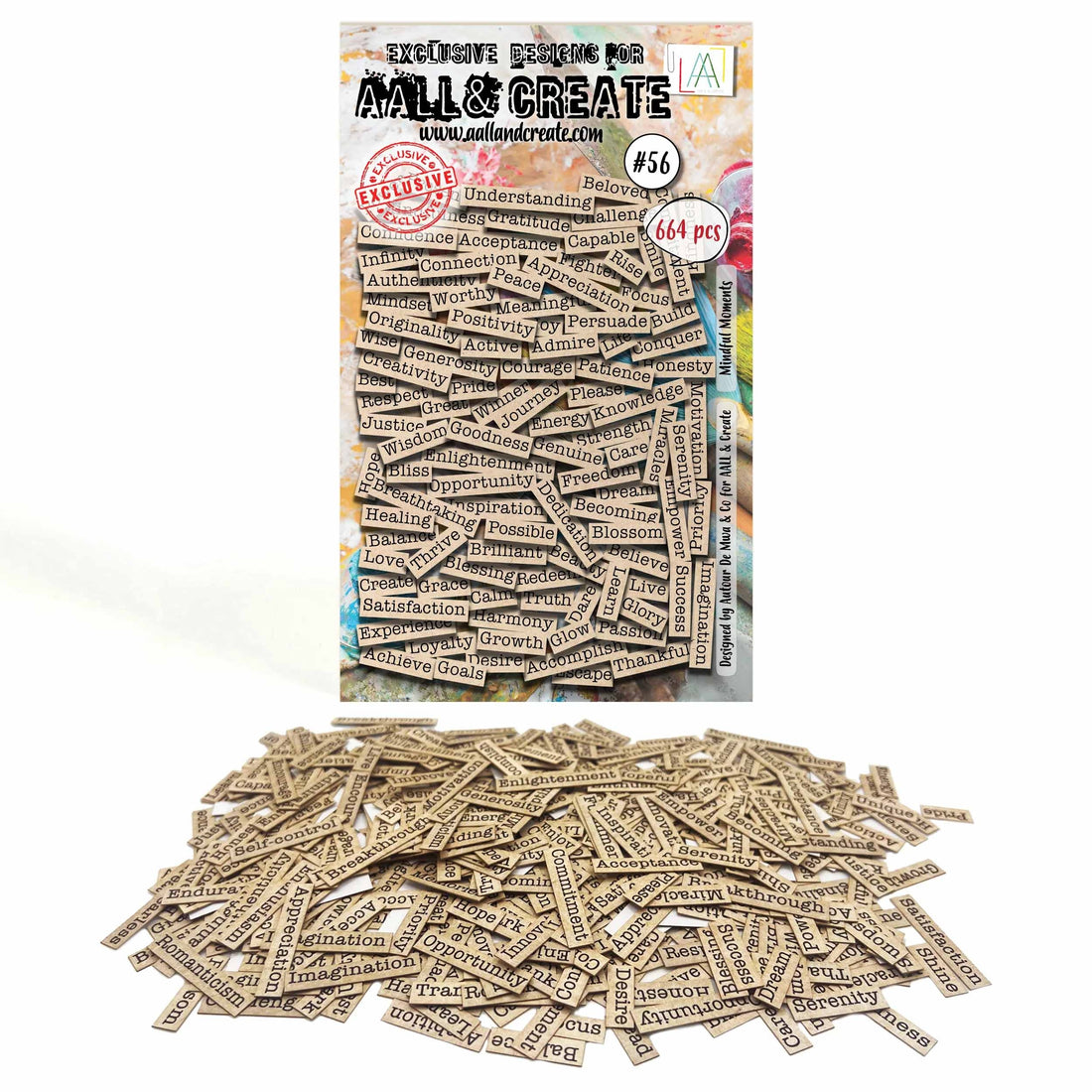 AALL & Create MINDFUL MOMENTS Ephemera Die-Cuts 664pc
