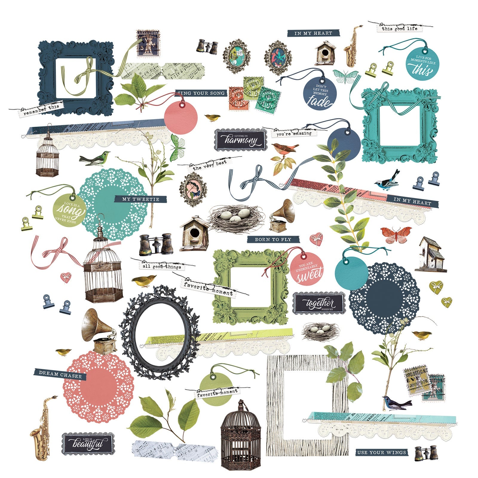 49 and Market BIRDSONG Laser Cut Elements