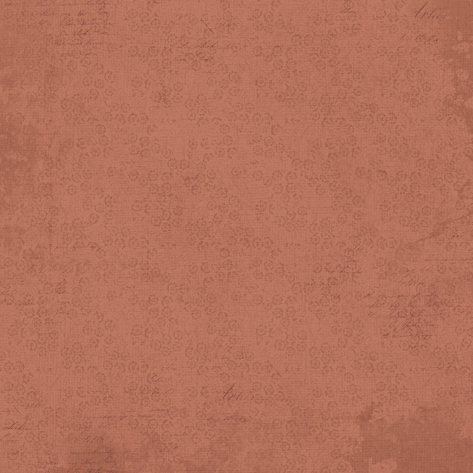 49 And Market Color Swatch TERRACOTTA 12”X12” Scrapbook Collection Paper Pack