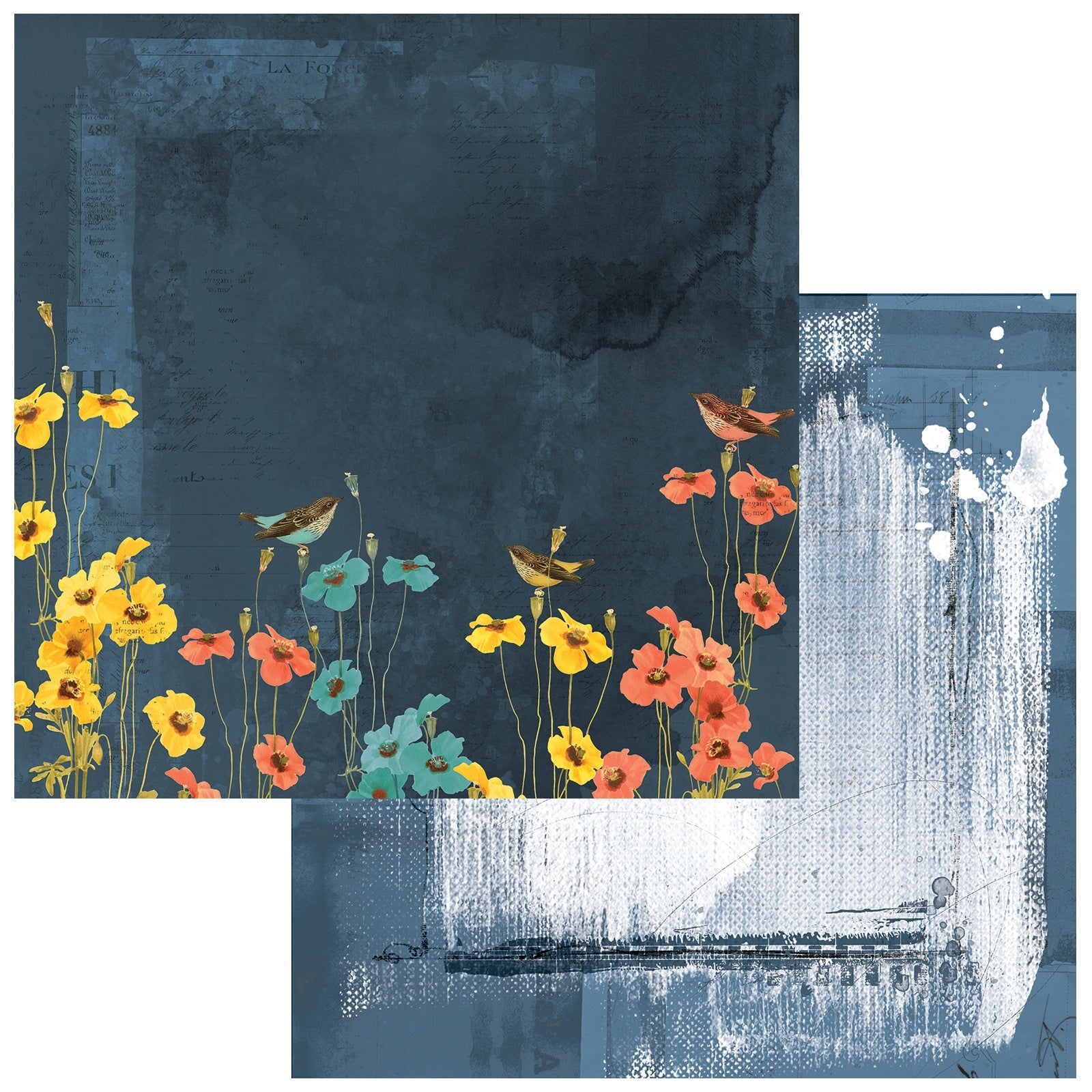 49 and Market BIRDSONG 12"X12" Scrapbook Paper