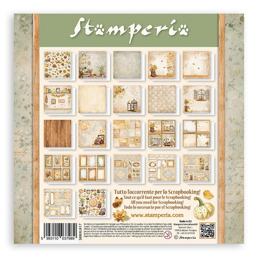 Stamperia GOLDEN HARMONY MAXI PAD 12"X12" Scrapbook Paper