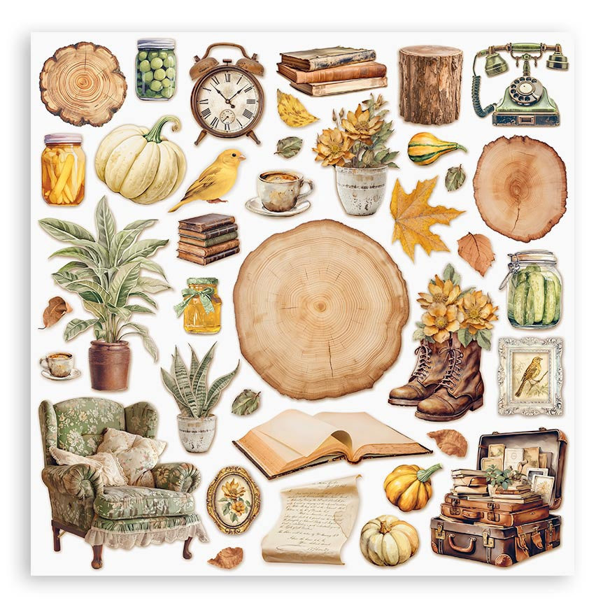 Stamperia Romantic GOLDEN HARMONY 12"X12" Scrapbook Paper Pad