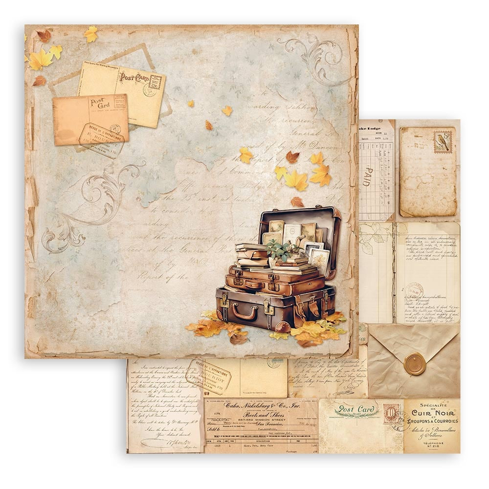 Stamperia Romantic GOLDEN HARMONY 12"X12" Scrapbook Paper Pad
