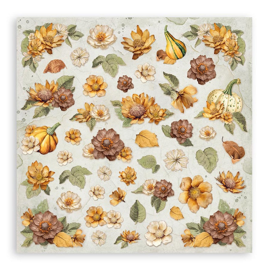 Stamperia Romantic GOLDEN HARMONY 12"X12" Scrapbook Paper Pad