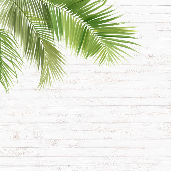 VACAY CORNER FRONT & BEACH LEFT 12"X12" Scrapbook Paper