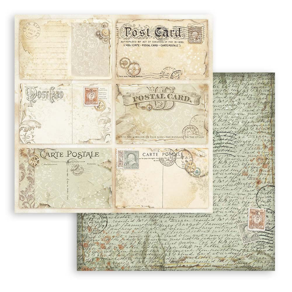 Stamperia Maxi Backgrounds ALTEREGO 12"X12" Scrapbook Paper Pack