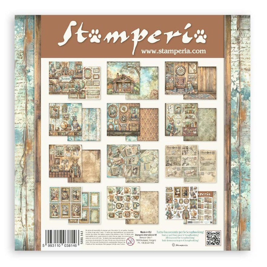 Stamperia ALTEREGO 12"X12" Scrapbooking Paper Pack 10pc