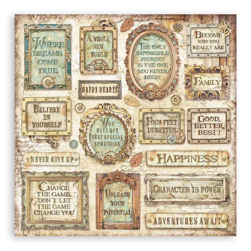 Stamperia ALTEREGO 12"X12" Scrapbooking Paper Pack 10pc