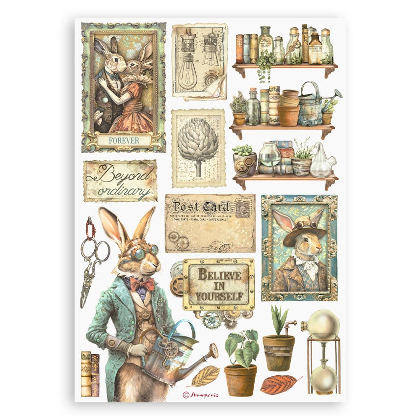 Stamperia ALTEREGO 6”X8” Washi Pad 8pc
