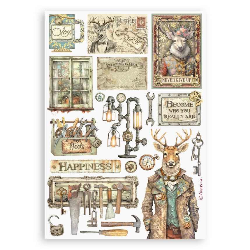 Stamperia ALTEREGO 6”X8” Washi Pad 8pc