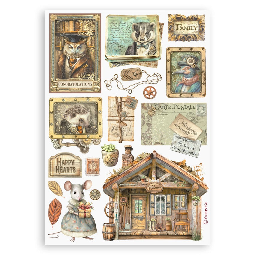 Stamperia ALTEREGO 6”X8” Washi Pad 8pc