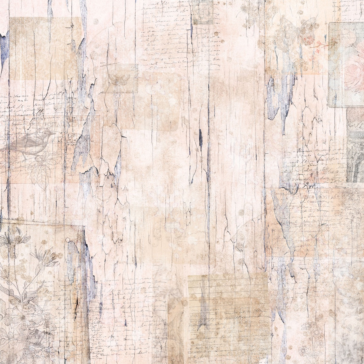 Crafter’s Companion DISTRESSED FLORALS 12”X12” Paper Pad 24 Sheets