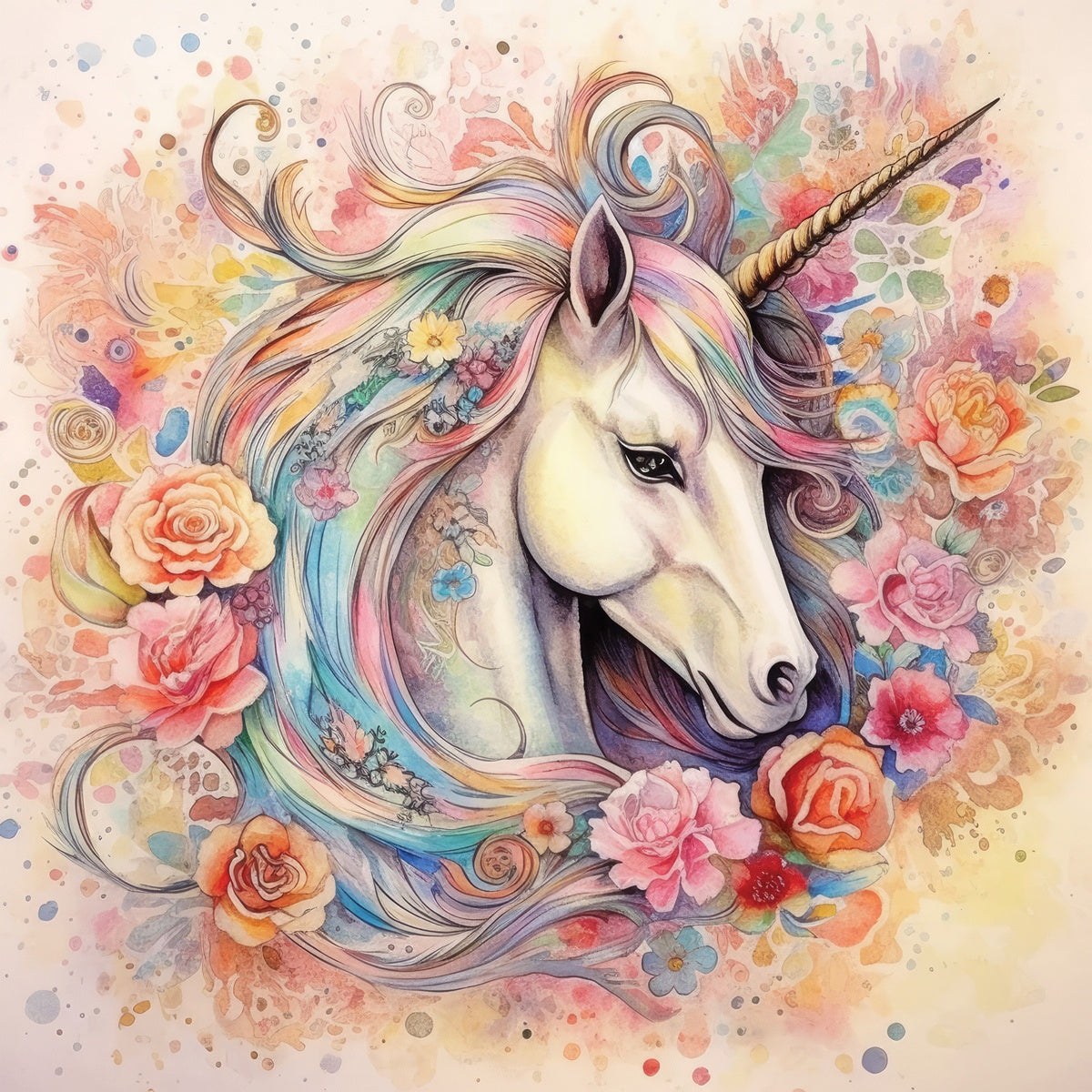 Crafter’s Companion MAJESTIC UNICORN 6”X6" Paper Pad 34 Sheets