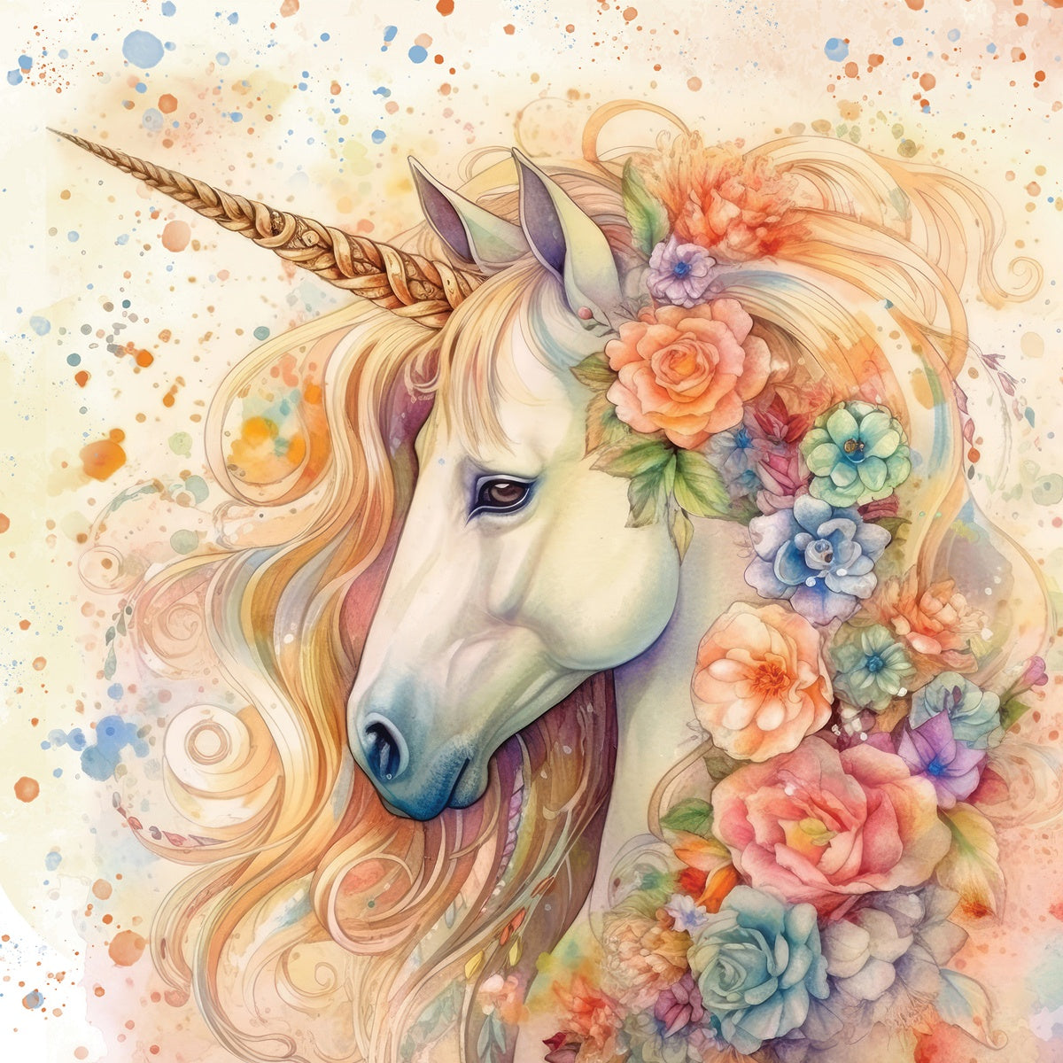 Crafter’s Companion MAJESTIC UNICORN 6”X6" Paper Pad 34 Sheets