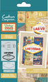 Crafter’s Companion Vintage Vegas FABULOUS LAS VEGAS Stamp, Dies, Stencil & Gems 8pc