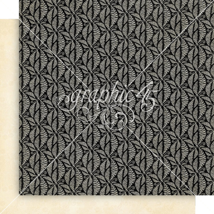 Graphic 45 CURIOUSER & CURIOUSER 12X12 Patterns & Solids Pack