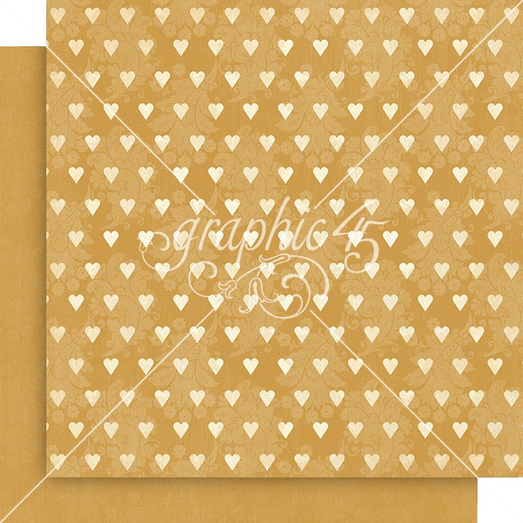 Graphic 45 CURIOUSER & CURIOUSER 12X12 Patterns & Solids Pack