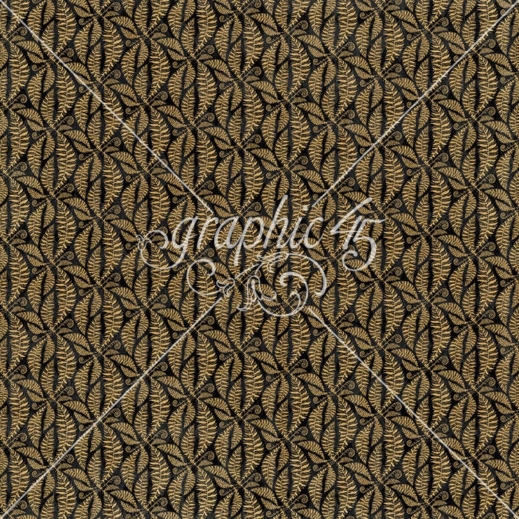 Graphic 45 CURIOUSER & CURIOUSER 12X12 Scrapbook Paper