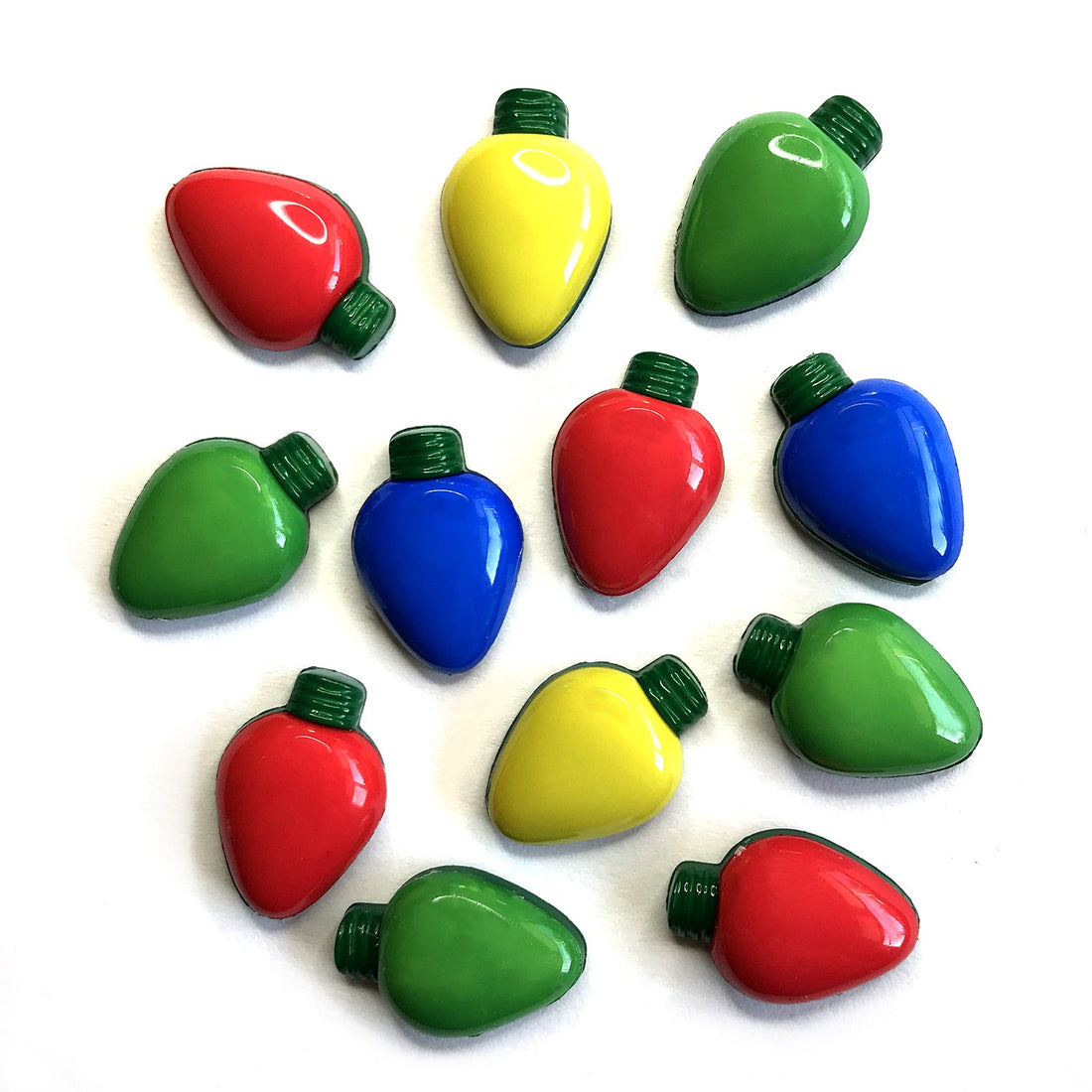 Buttons Galore & More CHRISTMAS LIGHTS Button Assortment 12pc