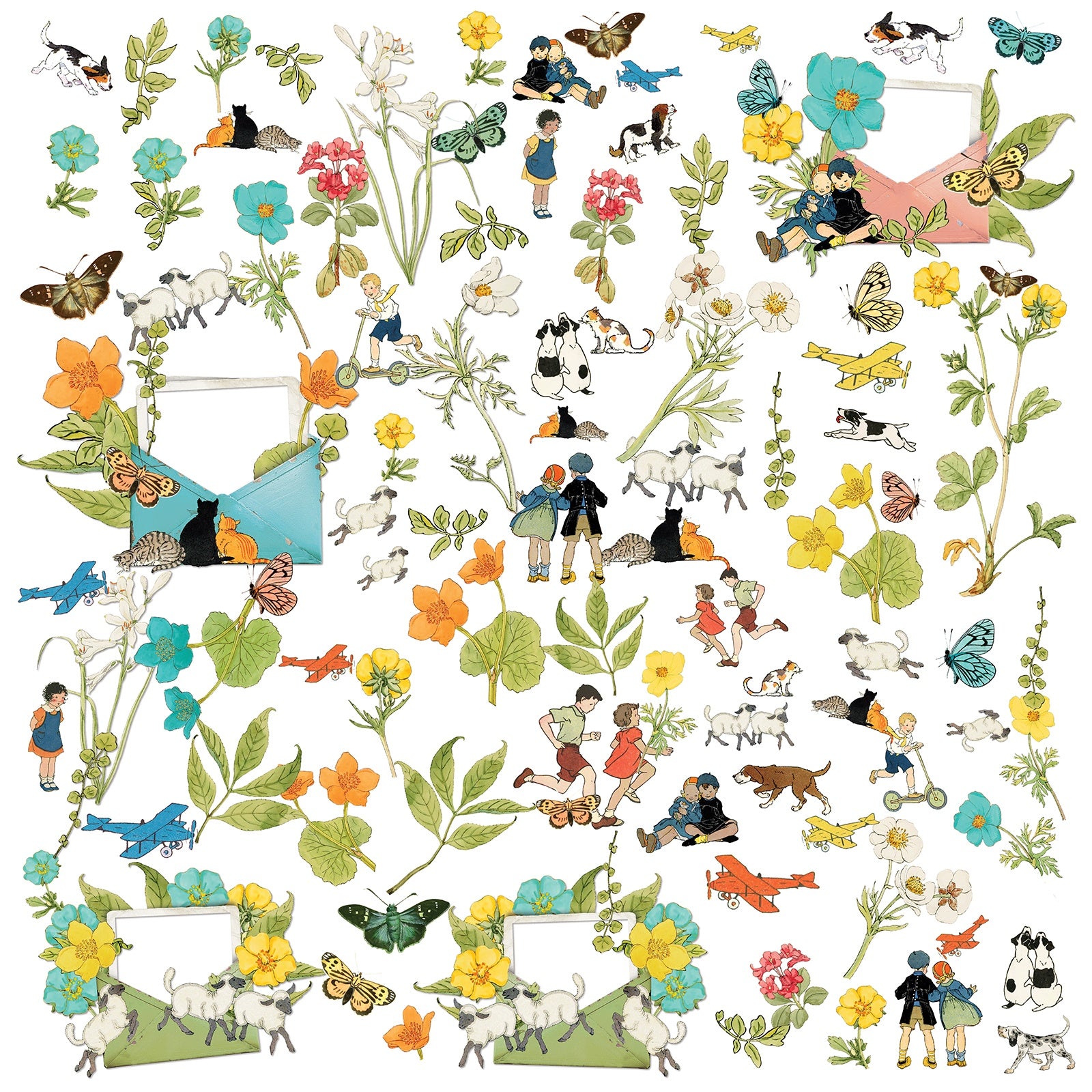 49 and Market TODDLER TIME Laser Cuts Icons