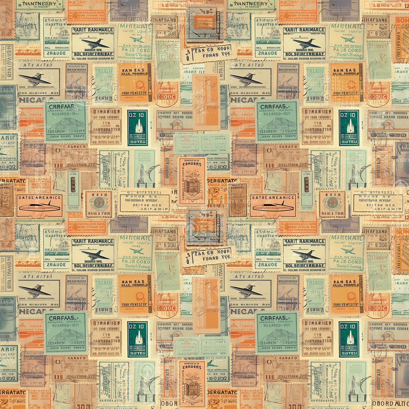 49 and Market Wanderlust Explorer EXPEDITION TALE 12X12 Scrapbook Paper