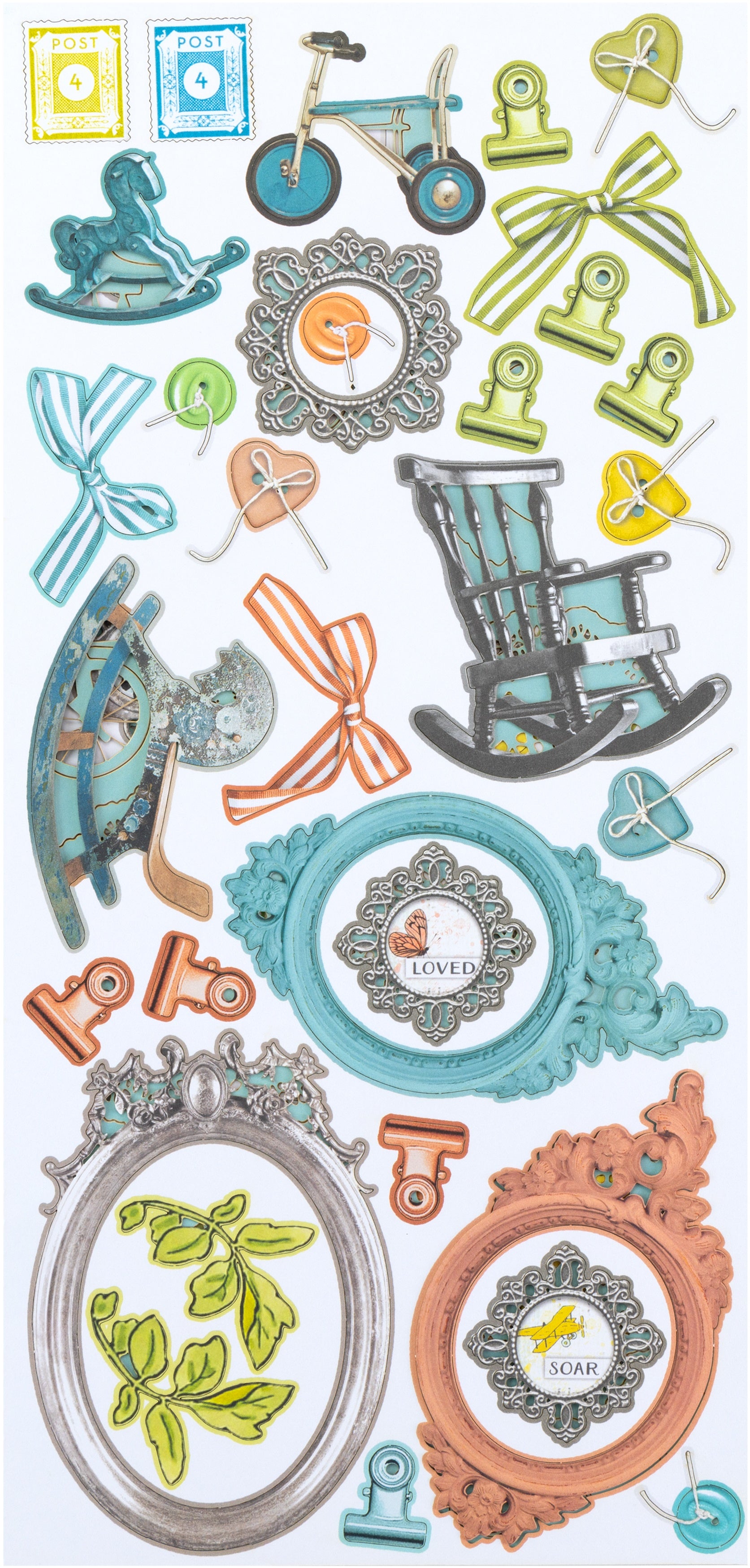 49 and Market TODDLER TIME Laser Cut Elements 4 Sheets