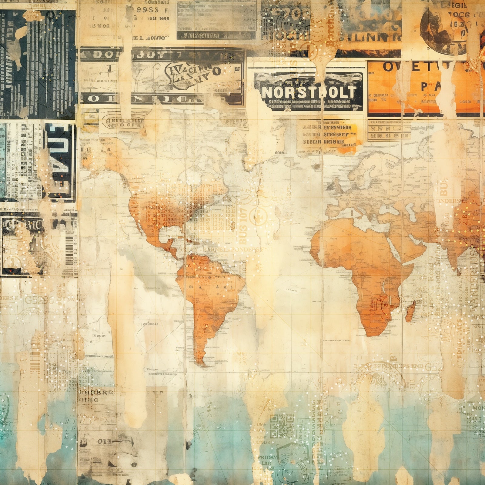 49 and Market WANDERLUST EXPLORER 12X12 Collection Paper Pack