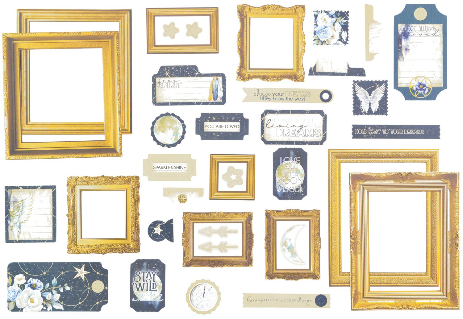 49 and Market STARLIGHT DREAMS Die Cut Elements 89pc